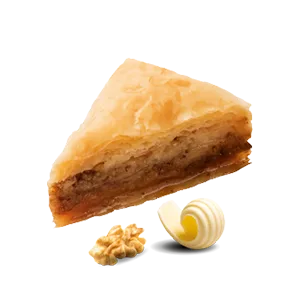 Baklava with walnut and butter